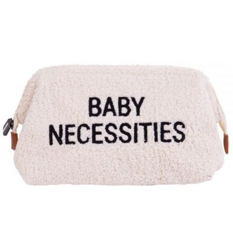 Geanta de toaleta Childhome Baby Necessities Teddy Alb - imagine 2